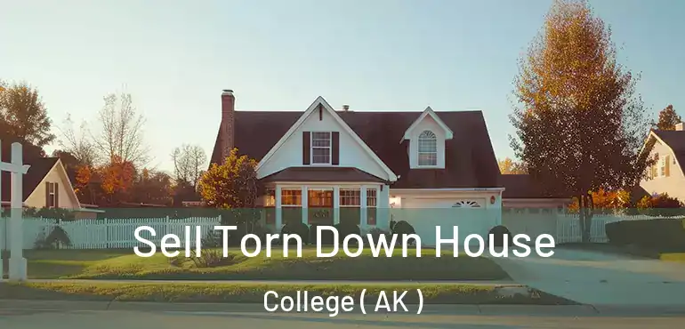  Sell Torn Down House College ( AK )